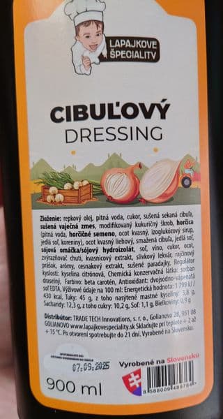 Cibuľový dresing 900ml