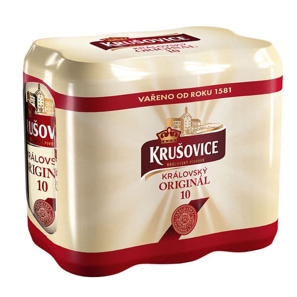 Krušovice 10° 6x plech 0,5l